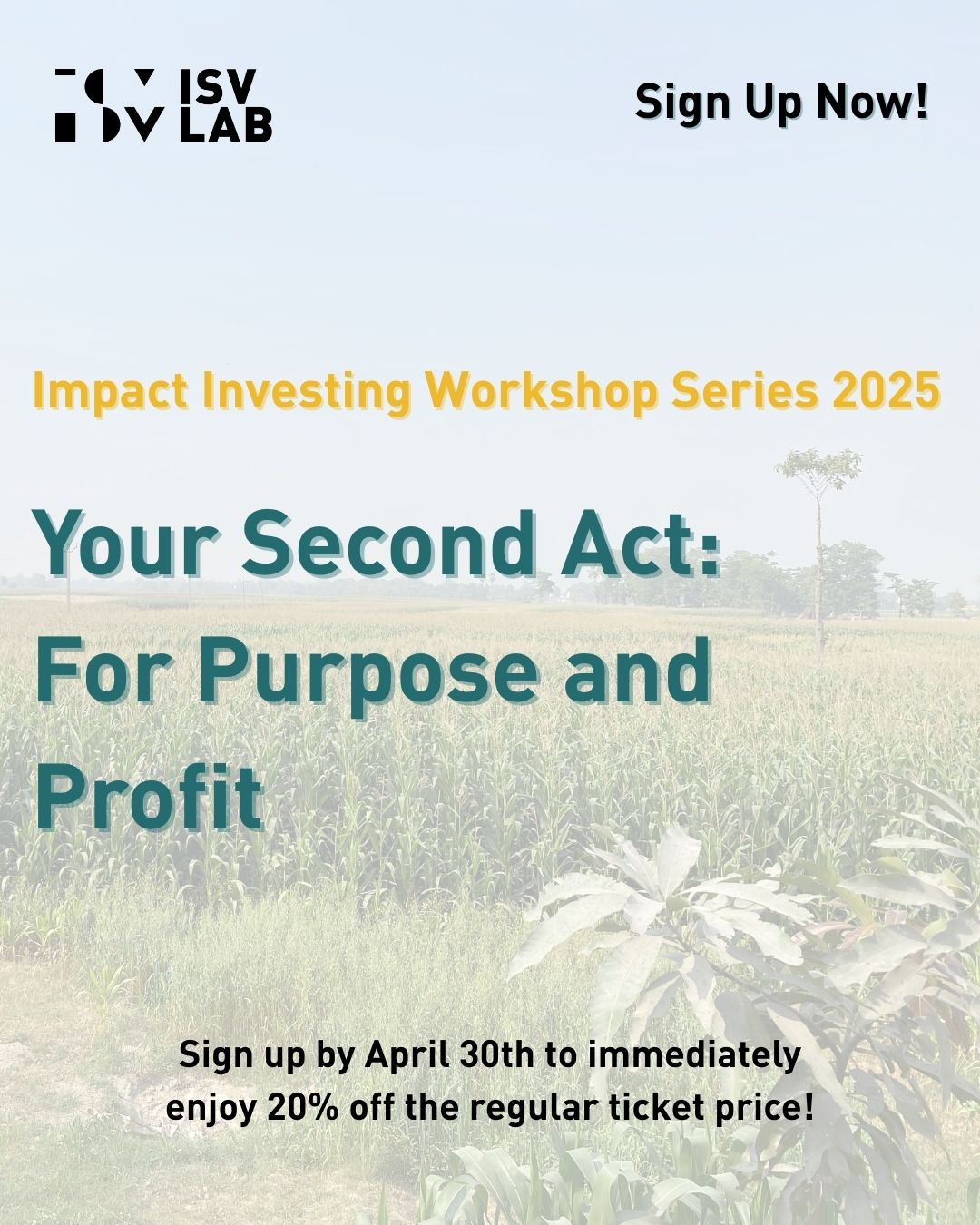 Your Second Act: For Purpose and Profit — A New Workshop Series
